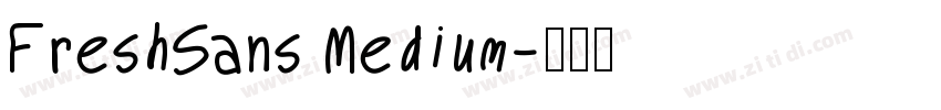 FreshSans Medium字体转换